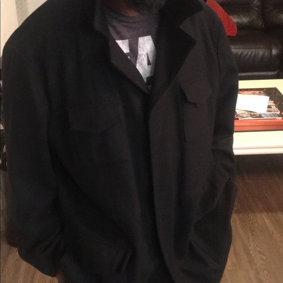 Calvin Klein Mens Wool Blend Winter Pea Coat - Picture 3 of 8